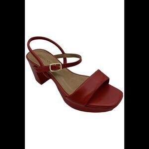 Bernardo Women's Canto Heeled Sandal Red - Medium